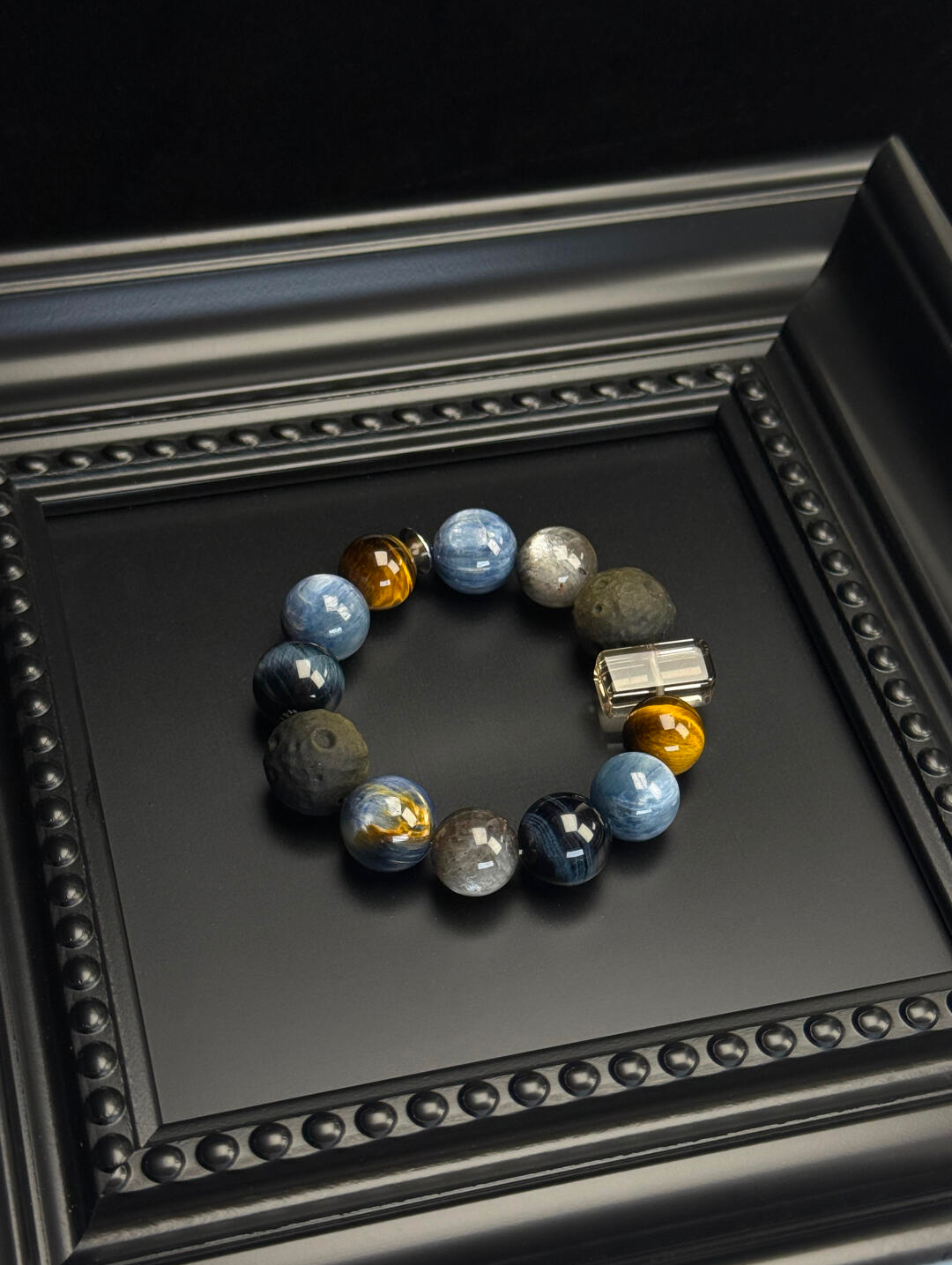 Interstellar-style natural crystal bracelet
