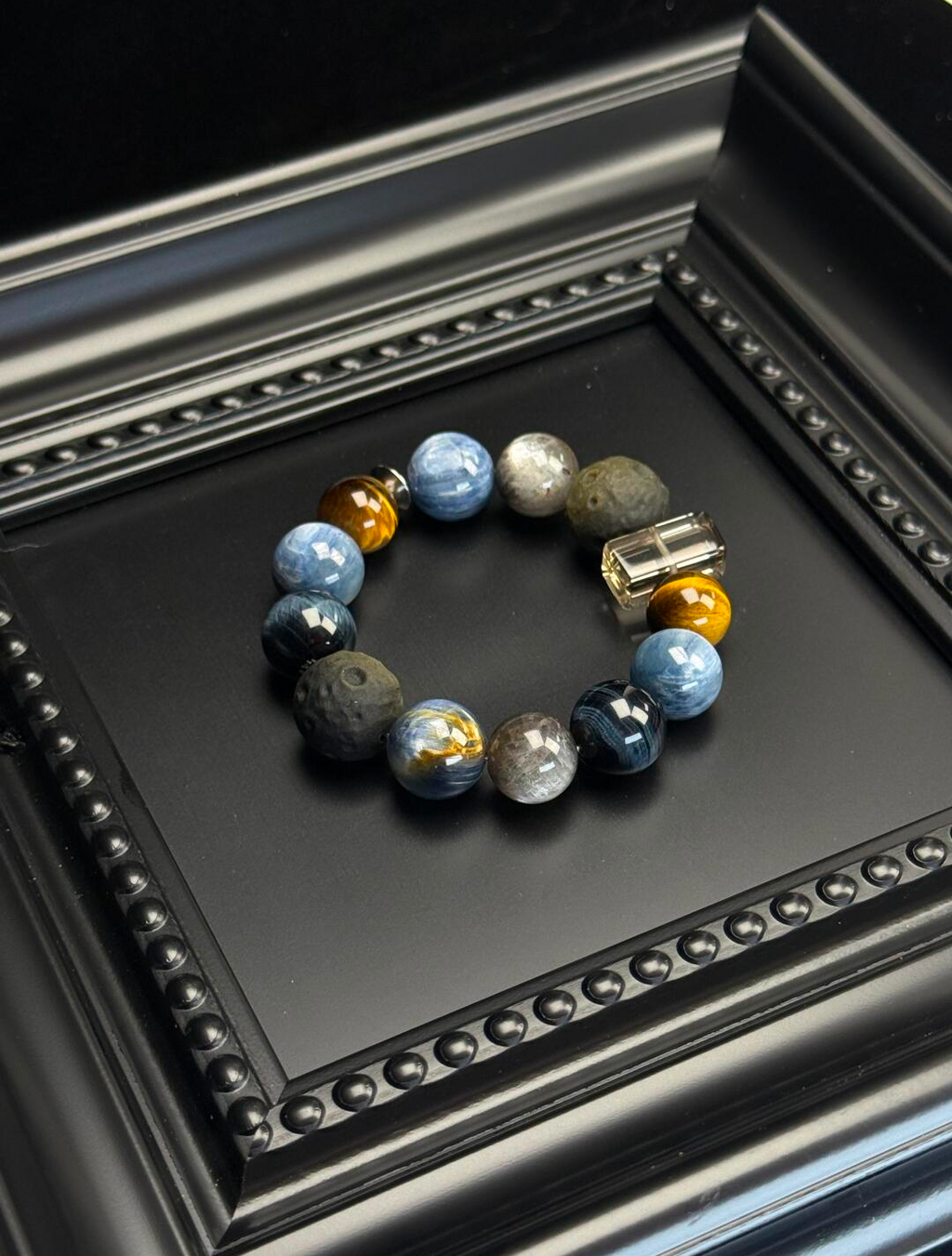 Interstellar-style natural crystal bracelet