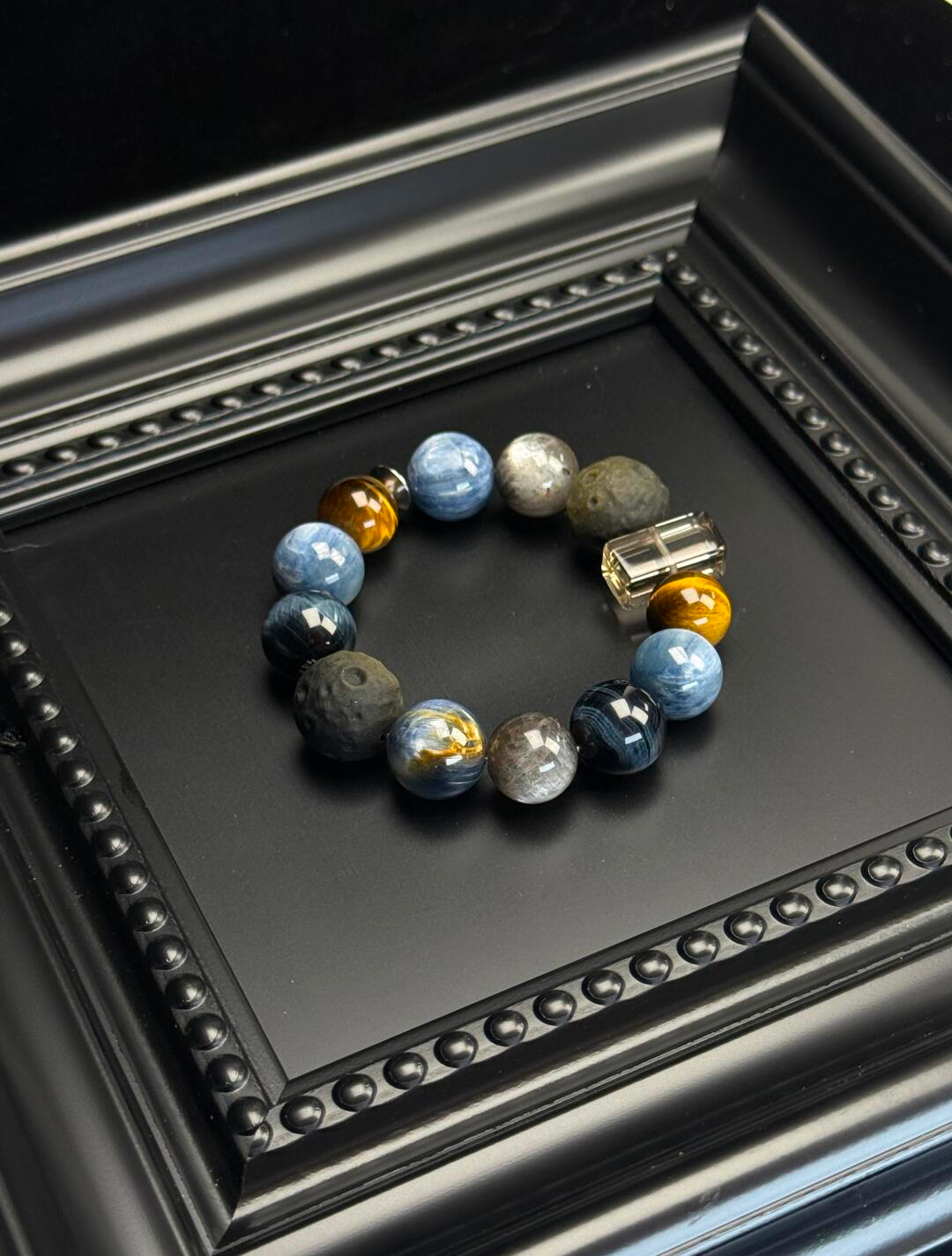 Interstellar-style natural crystal bracelet