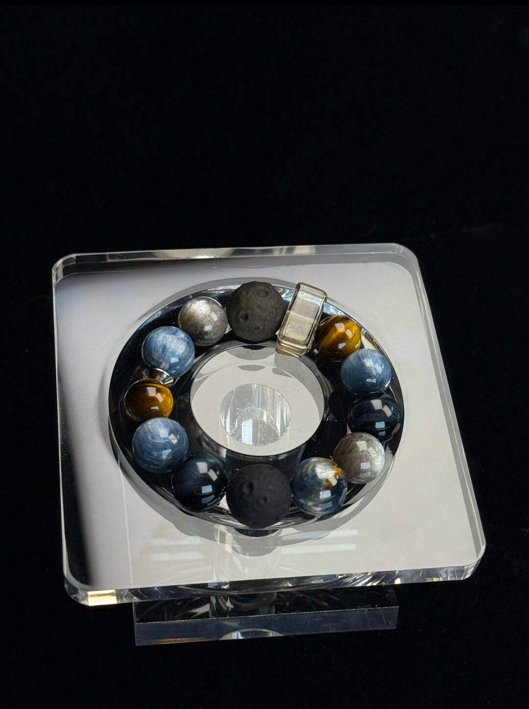 Interstellar-style natural crystal bracelet